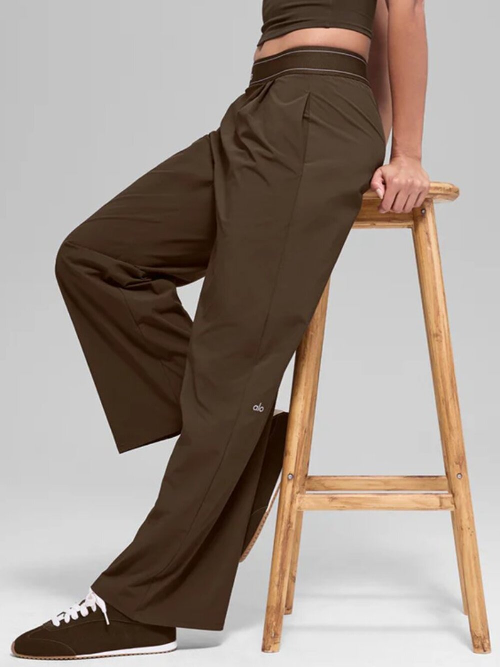 Minimalist Style 🚗 ALO Yoga Suit Up Trouser Coffee Brown (Regular) ✨NWT - Picture 7 of 8